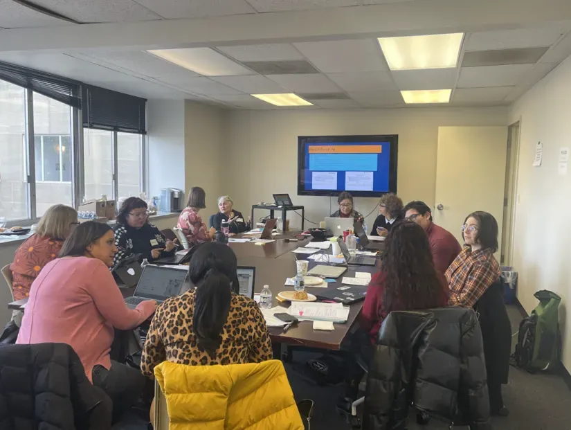 chicago teachers connecting and analyzing AI reporting
